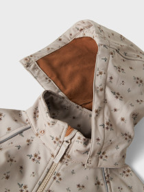 NAME IT Softshell Jakke Alfa Pure Cashmere Bouquet